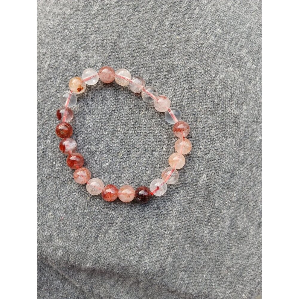 Ferruginous Quartz Bracelet. (7mm)